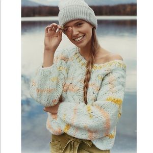 Anthropologie JoJo Cable-Knit Sweater